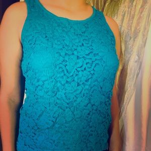 Girls  blue lace shirt!!!